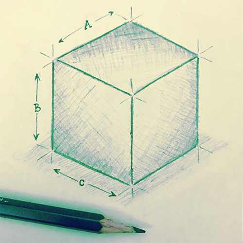Cube Sketch green
